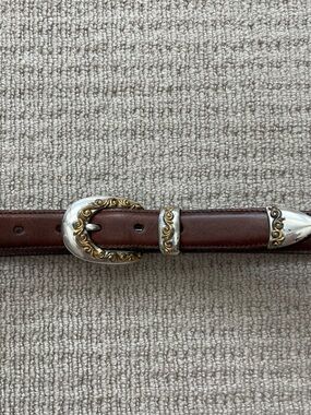 Vintage Fossil Genuine Leather Brown Belt